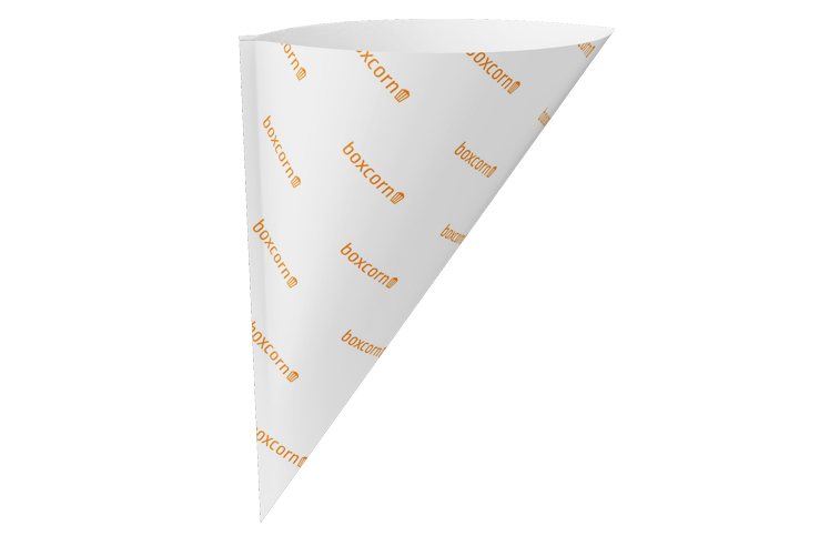 Cornet de popcorn avec logo d’entreprise