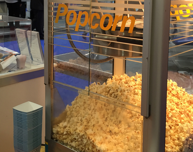 Emballage pop corn design