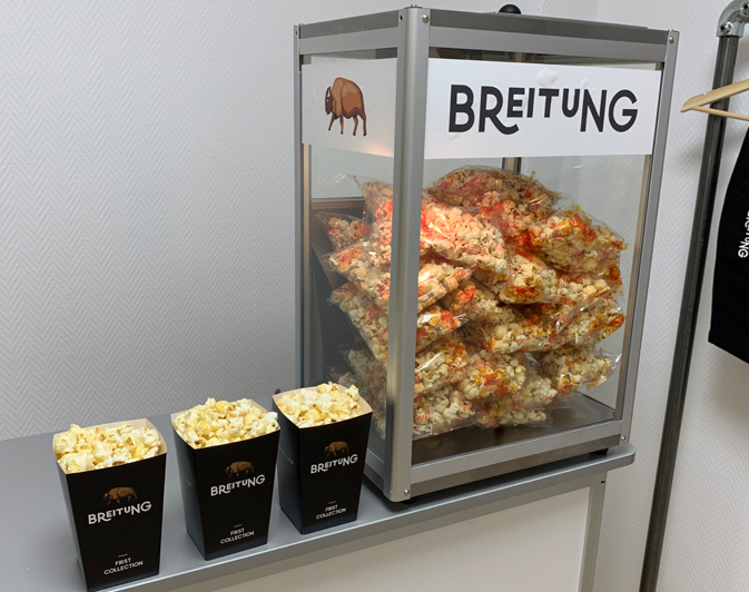 Emballage popcorn personnalisé