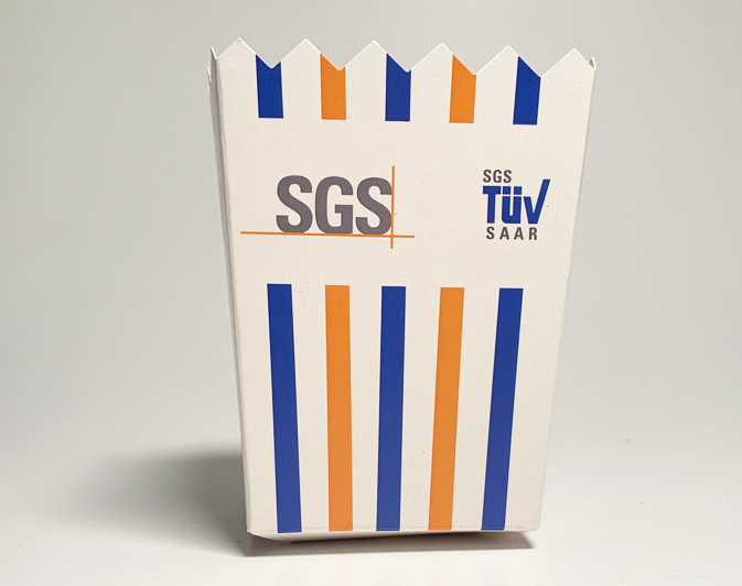 Sachet de popcorn avec logo