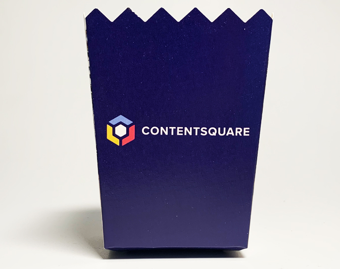 Sachet de popcorn avec design souhaité